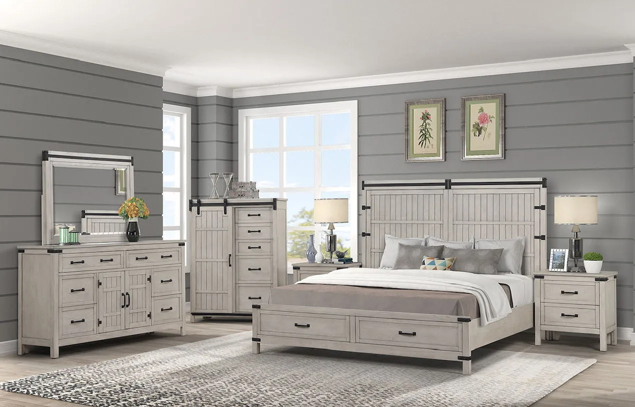 Alexandria - Storage Wood Bed by Couch.com