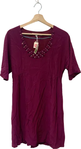 Boden Purple Detailed Dress 10