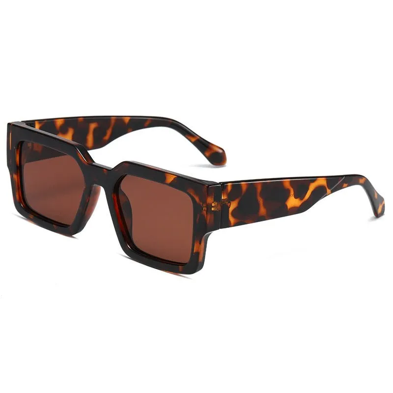 Broad Frame Retro Sunglasses