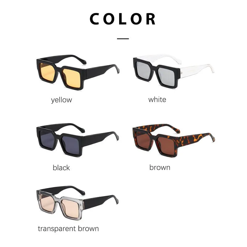 Broad Frame Retro Sunglasses
