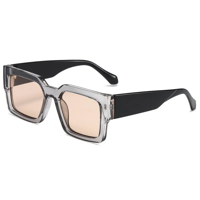 Broad Frame Retro Sunglasses