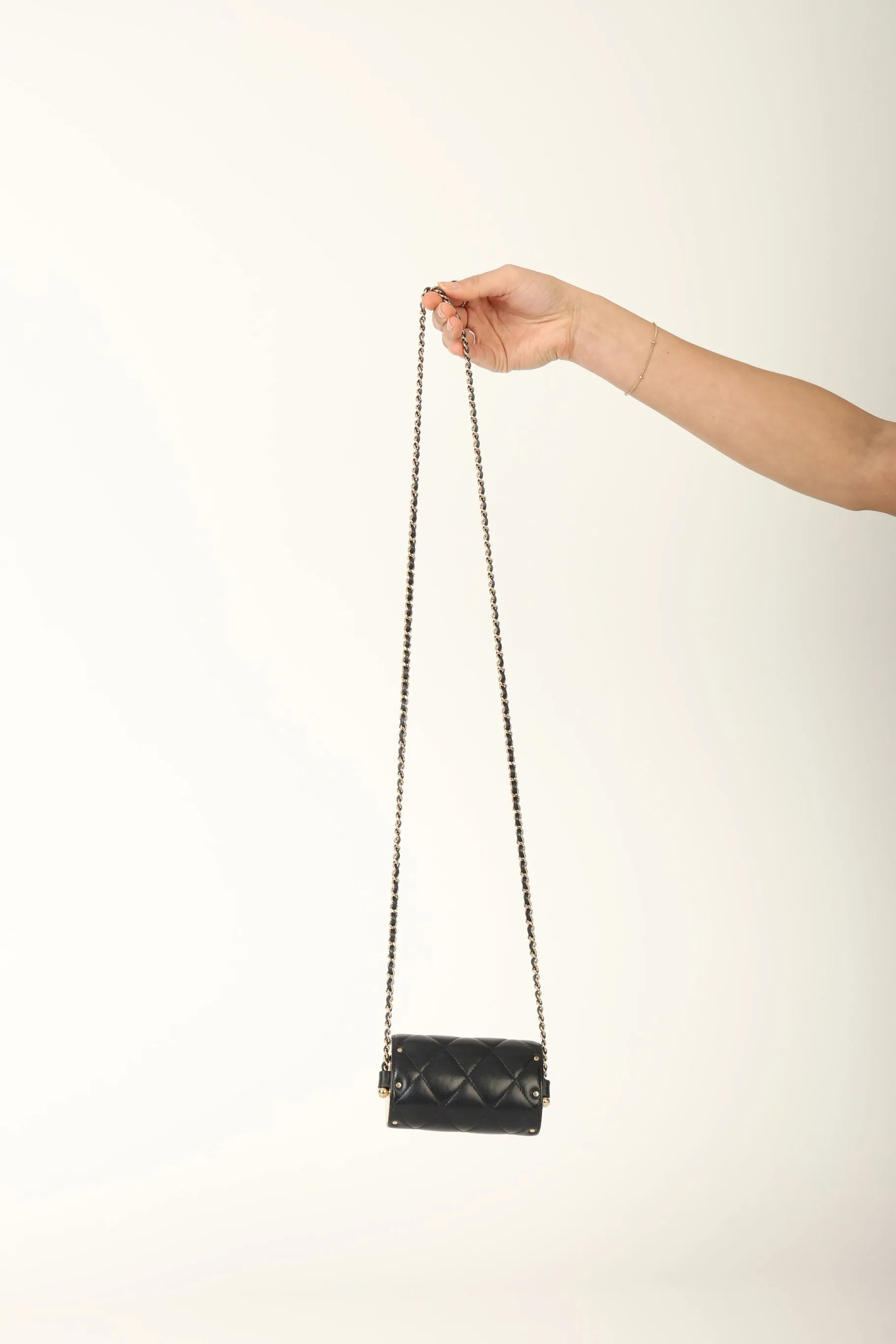 Chanel 2021 Lambskin Chain Minaudière