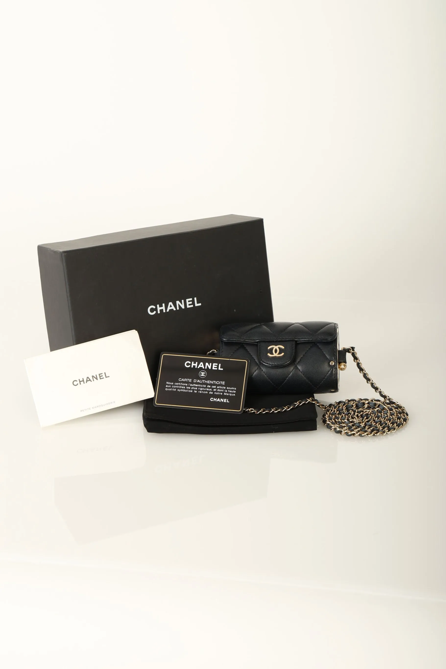 Chanel 2021 Lambskin Chain Minaudière