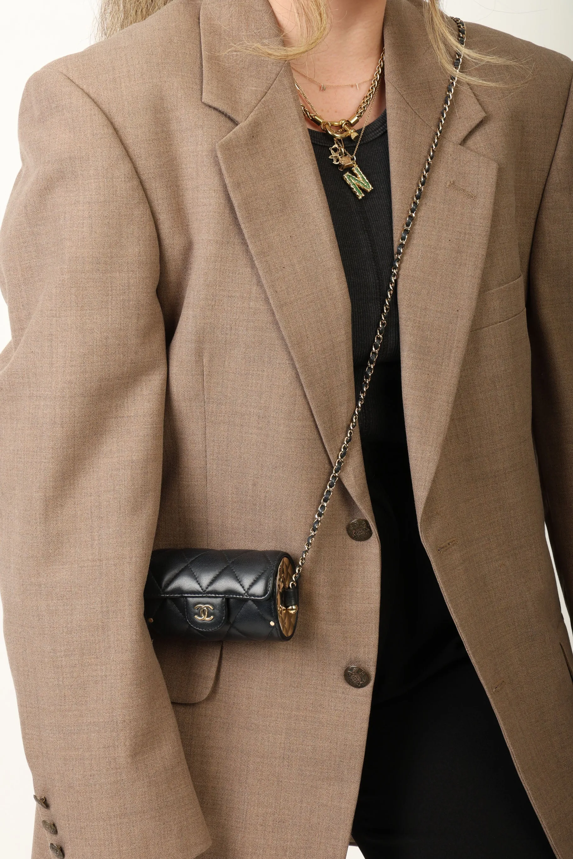 Chanel 2021 Lambskin Chain Minaudière