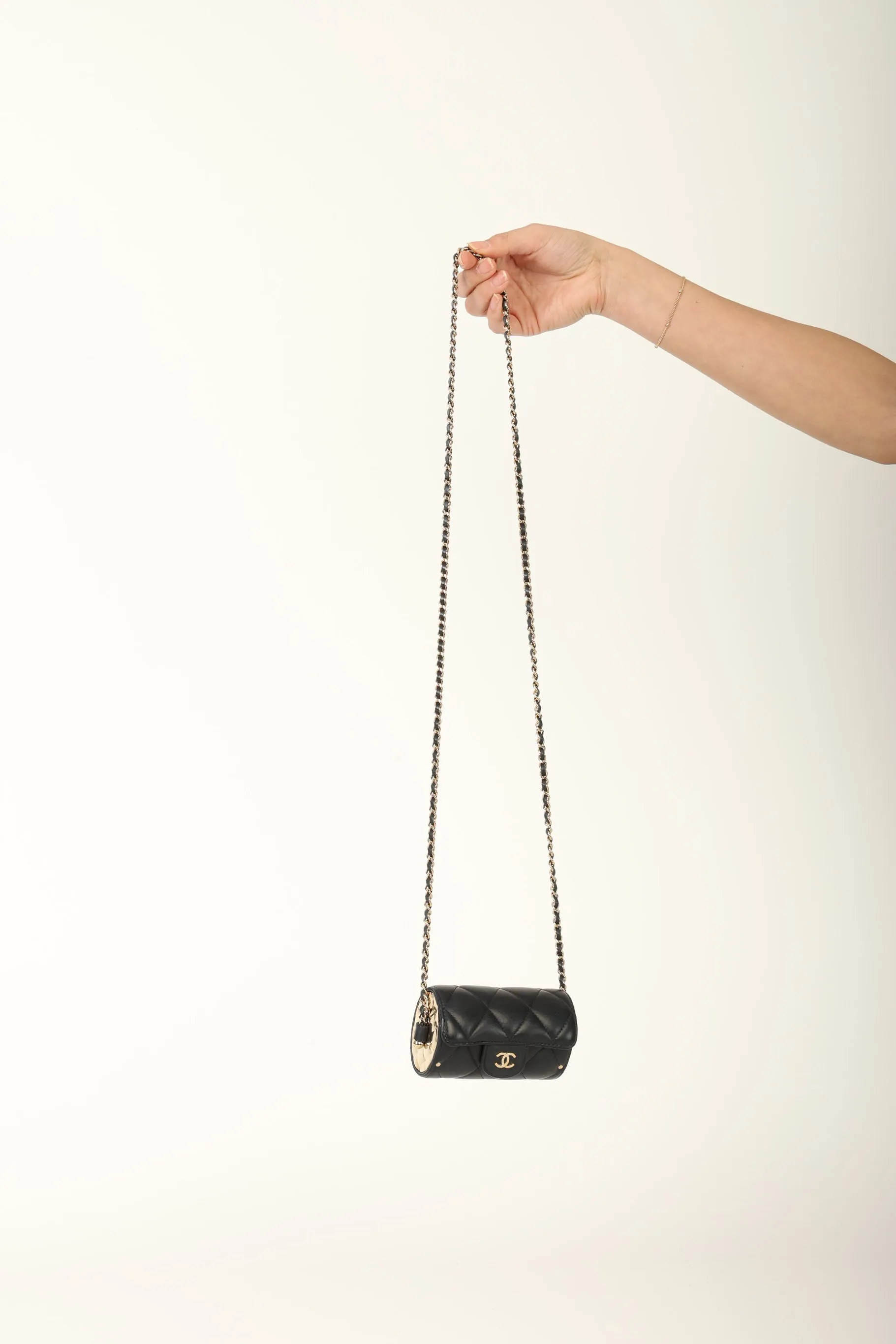 Chanel 2021 Lambskin Chain Minaudière