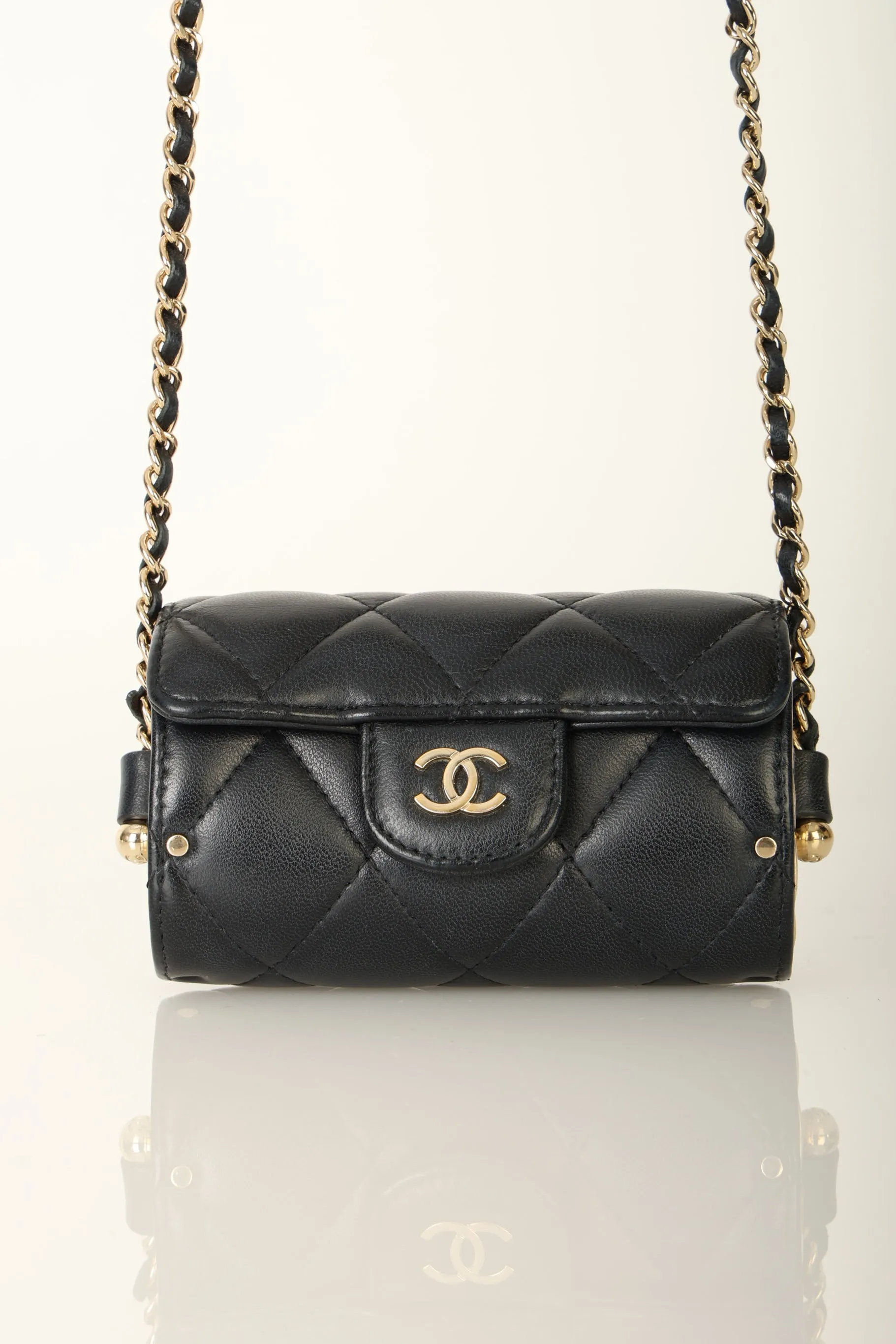 Chanel 2021 Lambskin Chain Minaudière