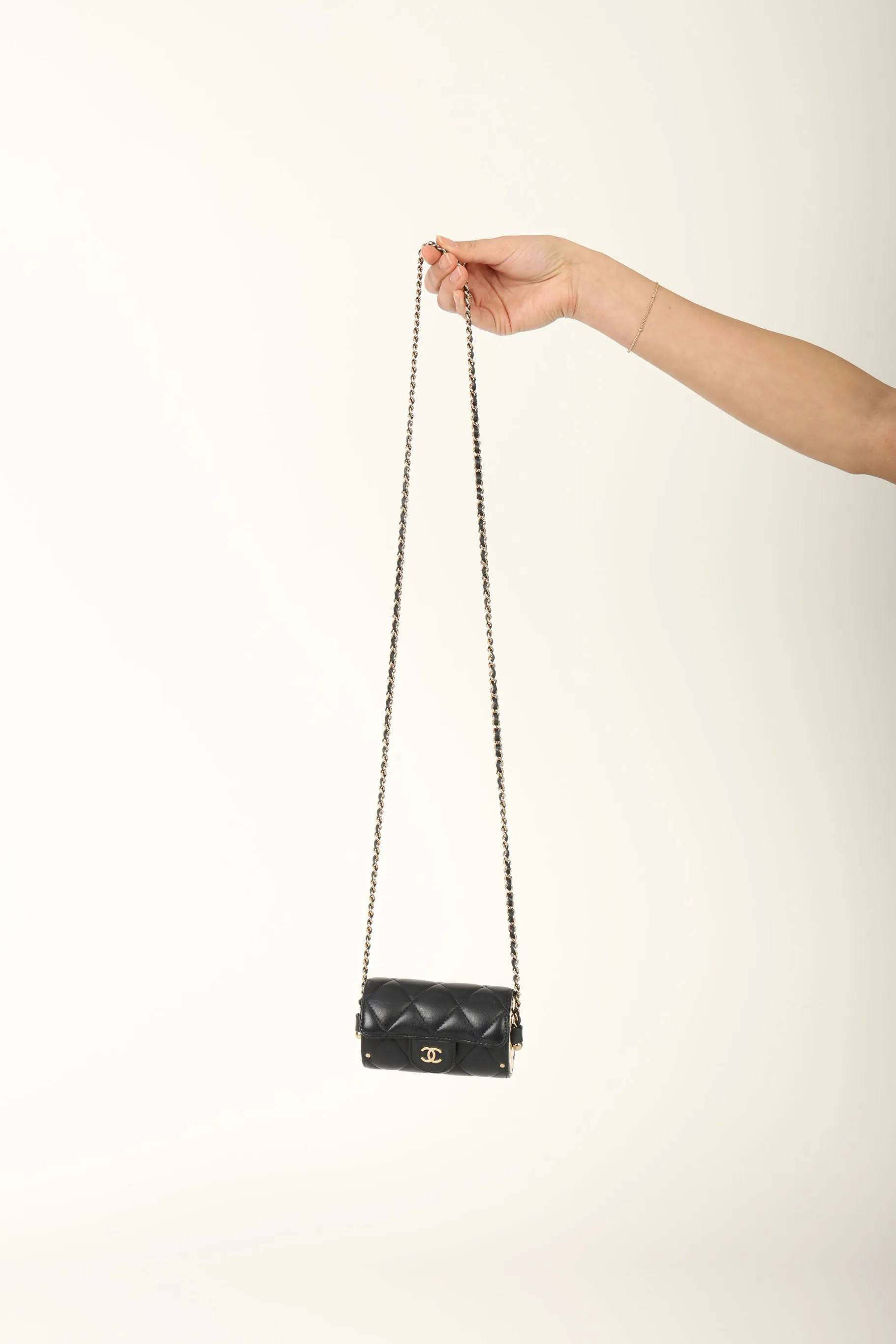 Chanel 2021 Lambskin Chain Minaudière