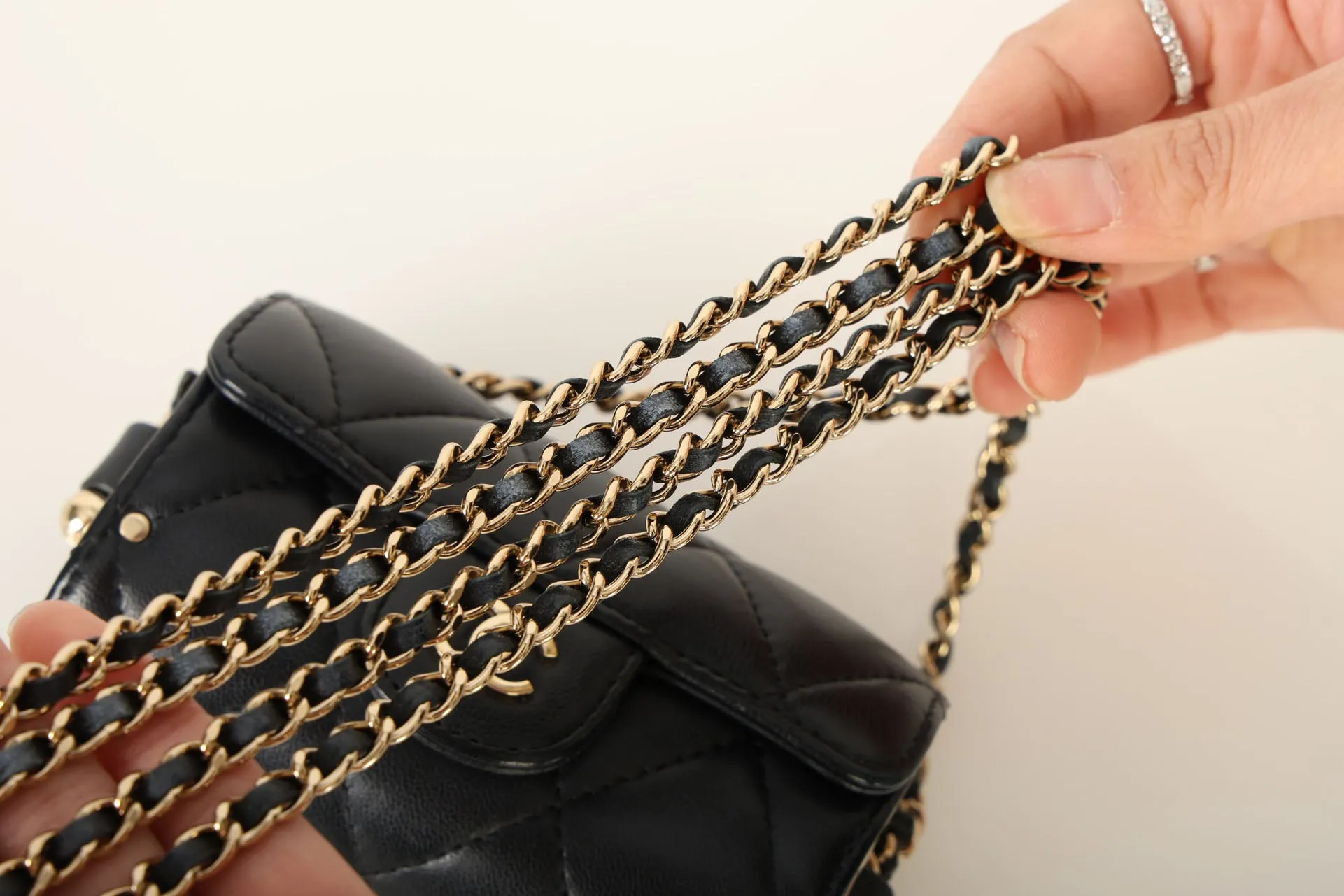 Chanel 2021 Lambskin Chain Minaudière