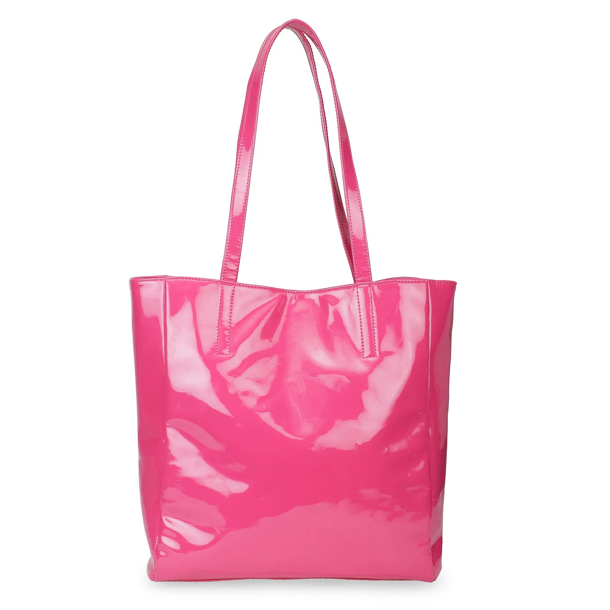 Chic Tote oversized Handbag - Hot Pink