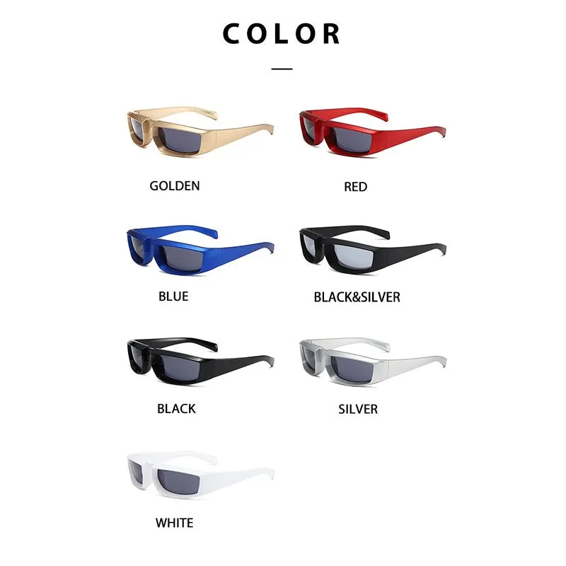 Convex Frame Retro Funky Sunglasses
