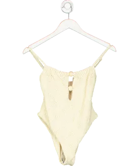 Devon Windsor Beige Bettina Full Piece Swimsuit UK XS