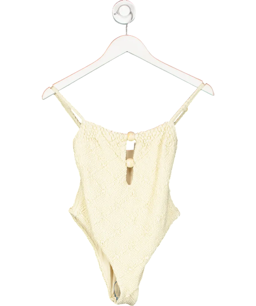 Devon Windsor Beige Bettina Full Piece Swimsuit UK XS