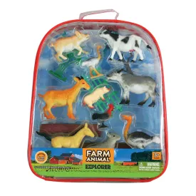 Farm Animal Explorer Backpack Playset