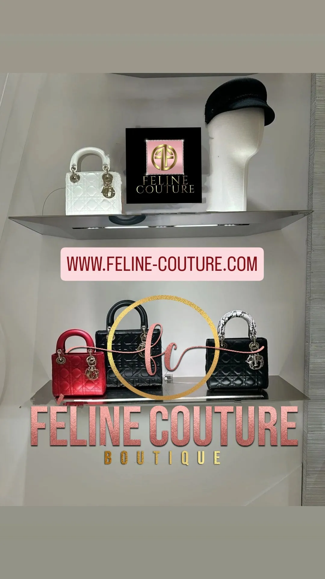 Feline Couture Signature Messenger Tote