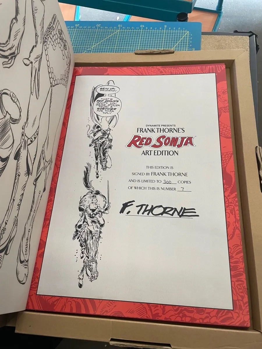Frank Thorne's Red Sonja Art Edition HC Vol 01 Signed by Frank Thorne (Limited 300)