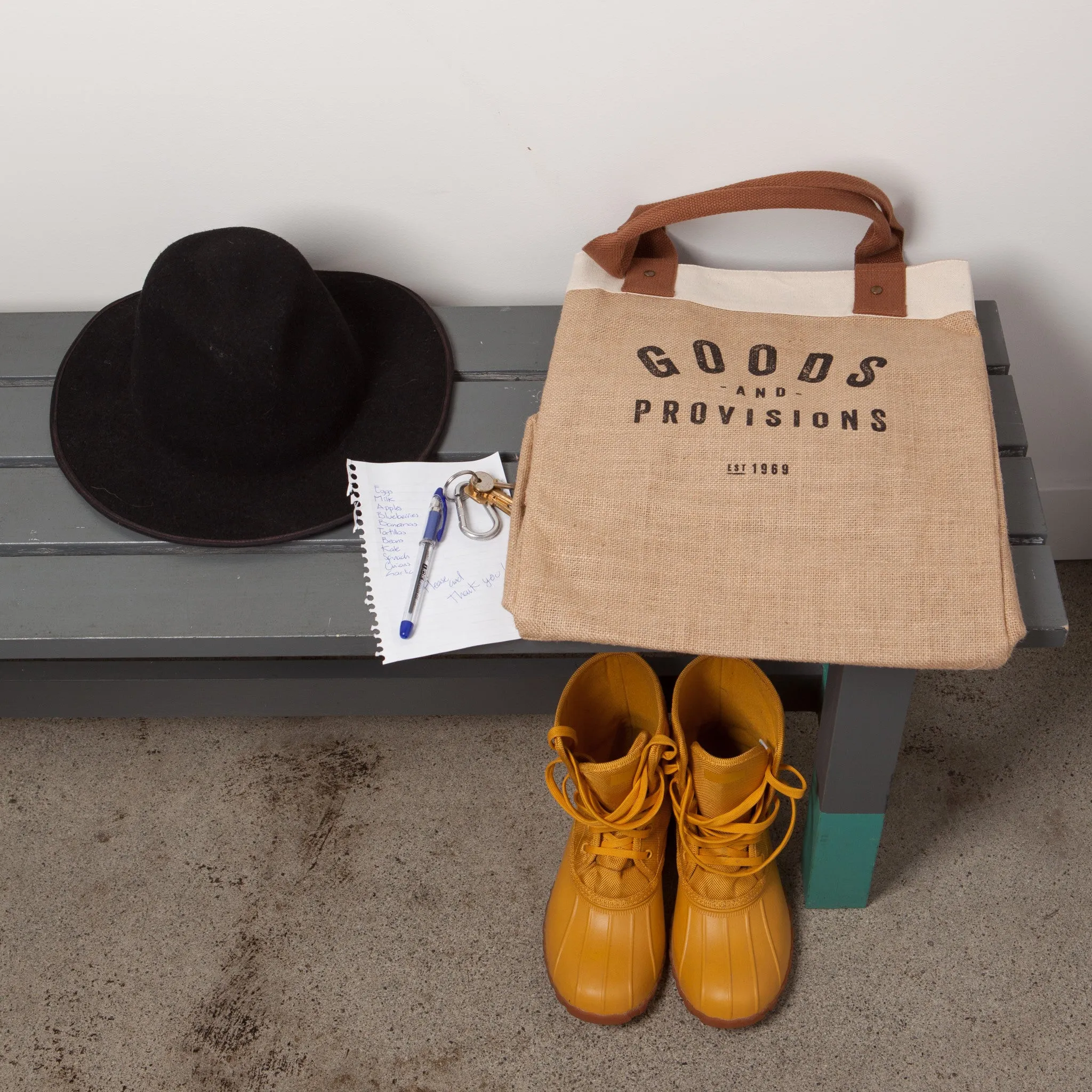 Goods And Provisions Shopping Tote Laminated Lining