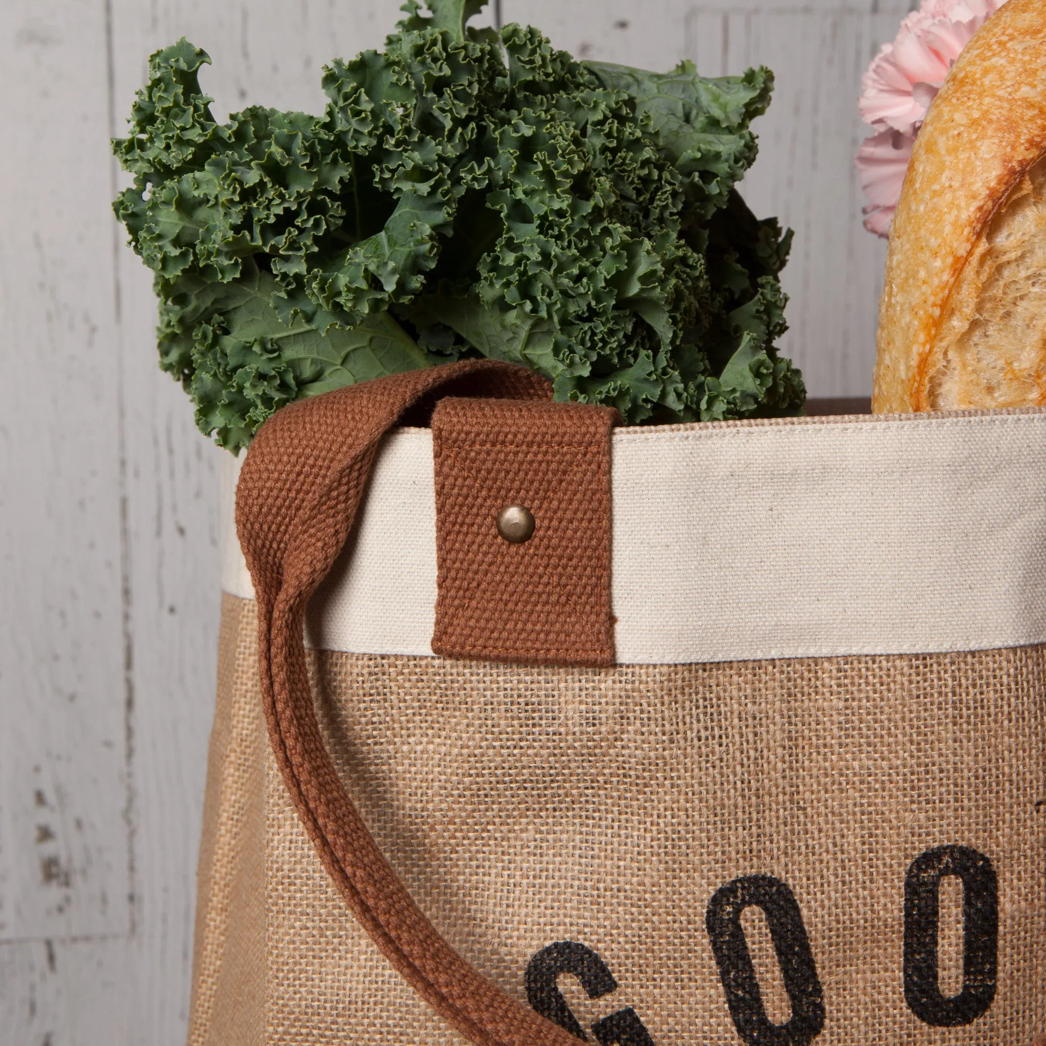 Goods And Provisions Shopping Tote Laminated Lining