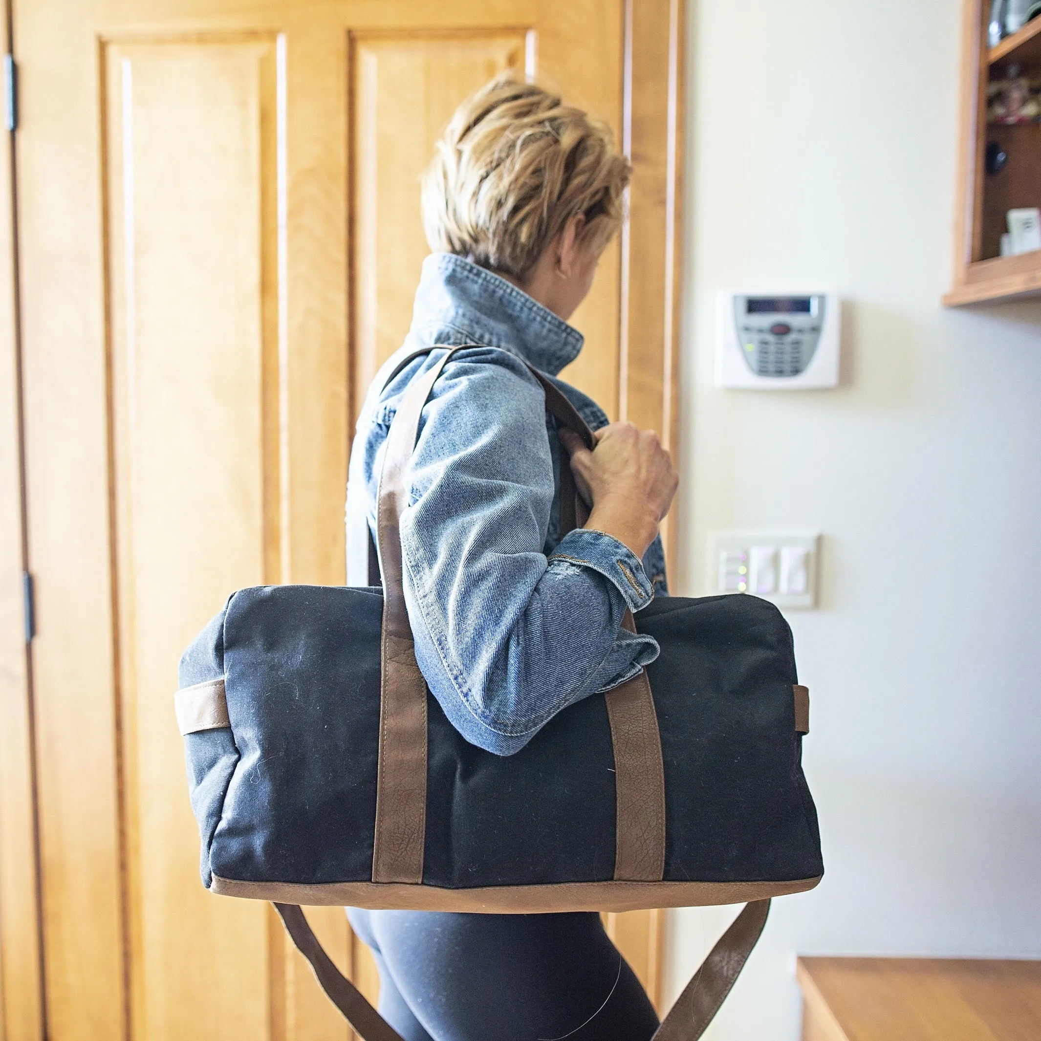 Gus: Deep Teal Waxed Canvas