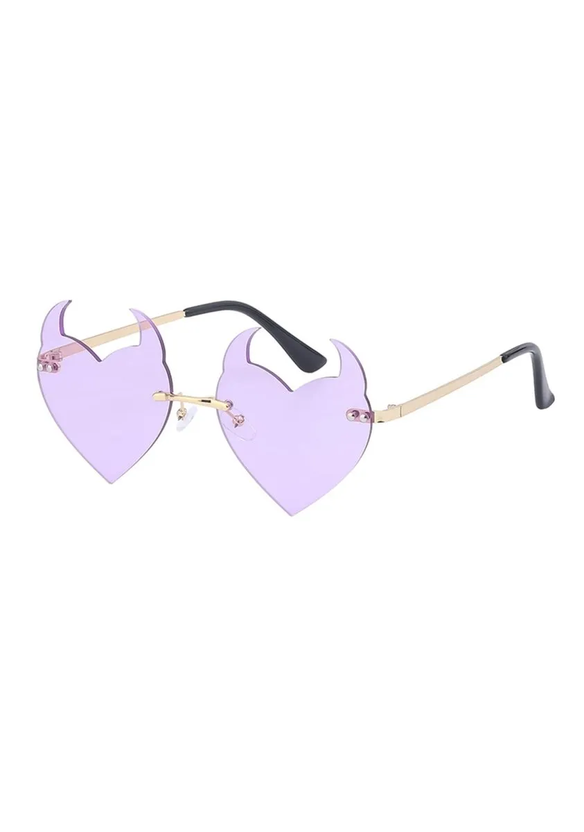 Halloween Devil Hearts Funky Sunglasses
