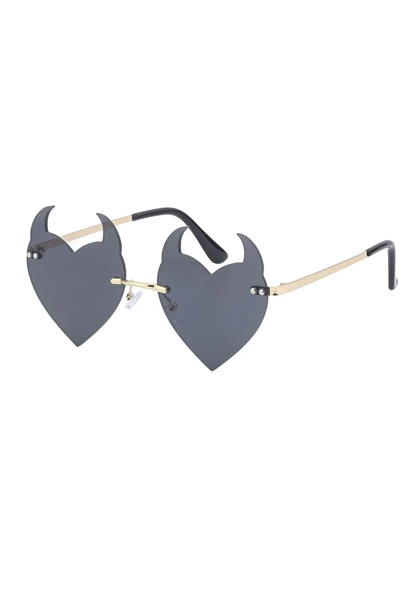 Halloween Devil Hearts Funky Sunglasses