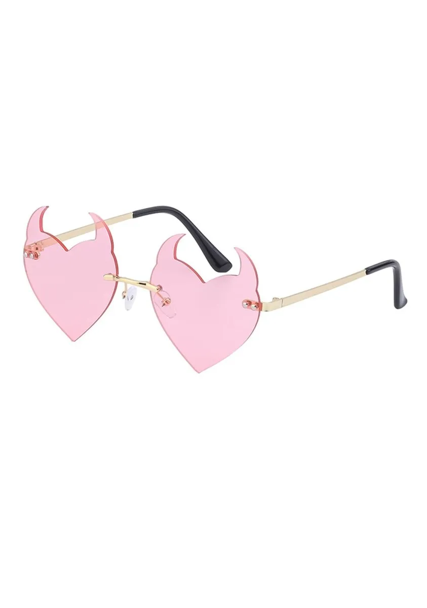 Halloween Devil Hearts Funky Sunglasses