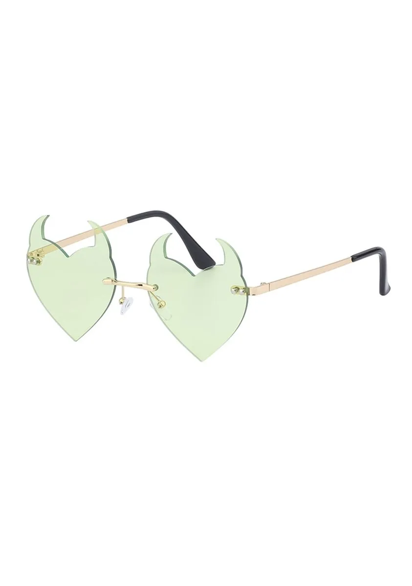 Halloween Devil Hearts Funky Sunglasses