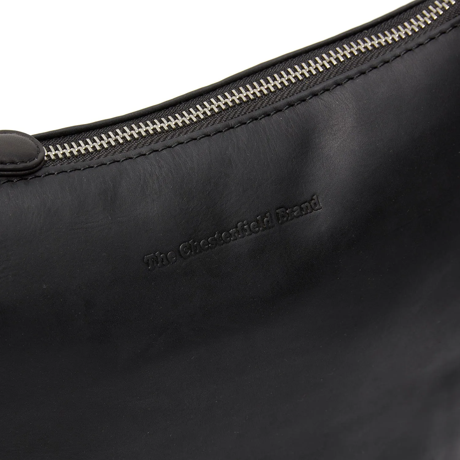 Leather Shoulder Bag Black Redding