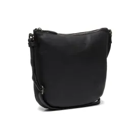 Leather Shoulder Bag Black Redding