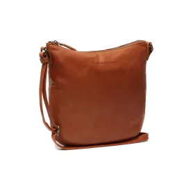 Leather Shoulder Bag Cognac Redding