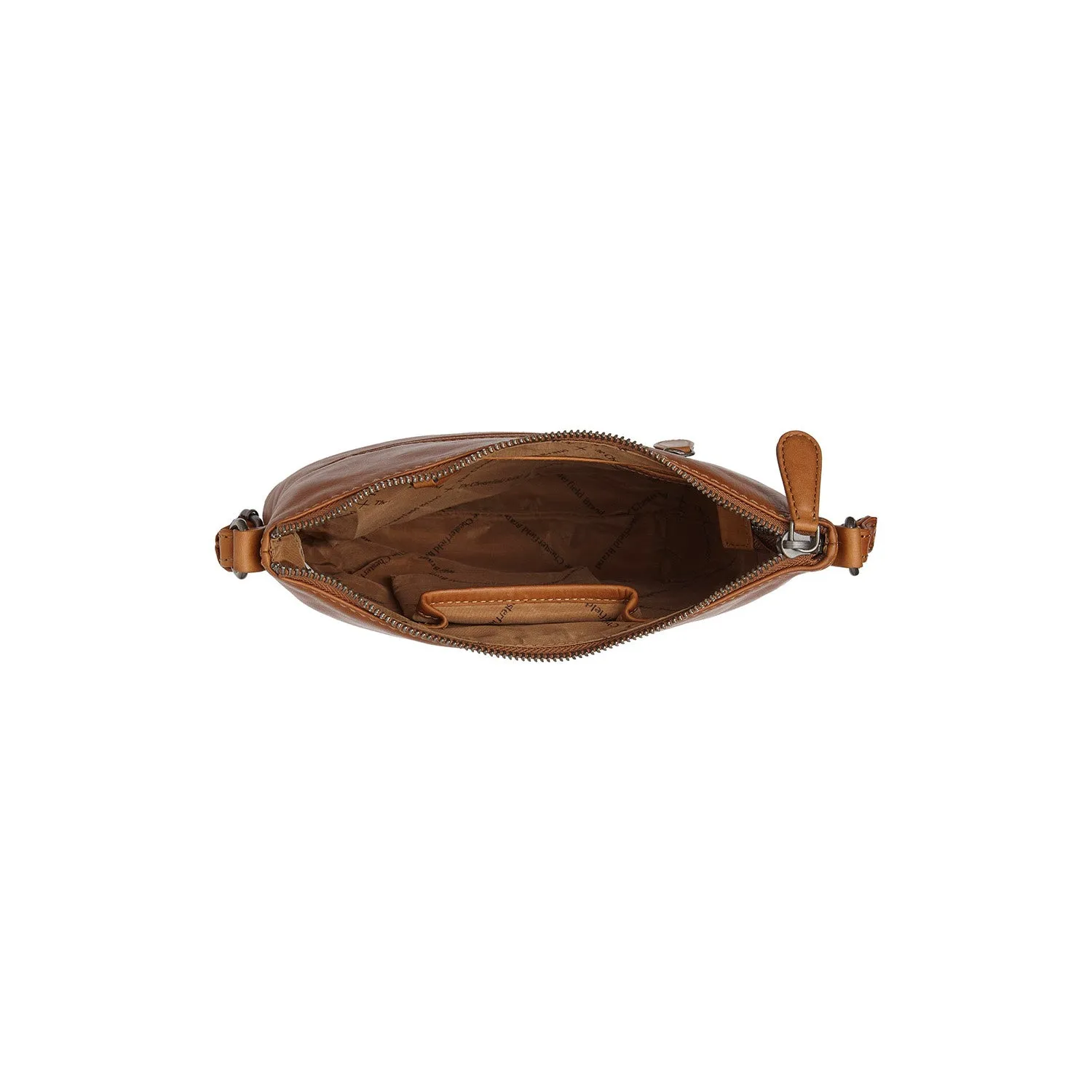 Leather Shoulder Bag Cognac Redding