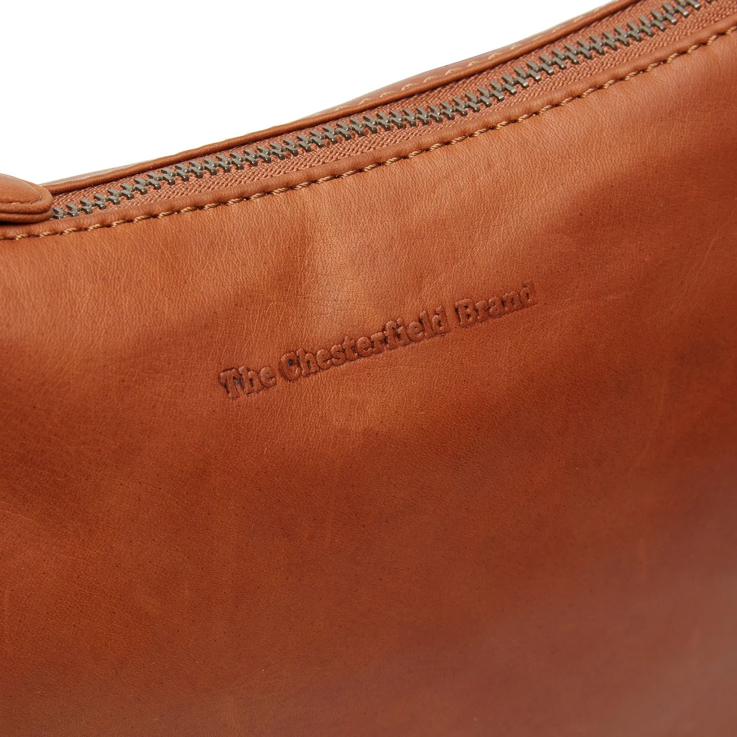 Leather Shoulder Bag Cognac Redding