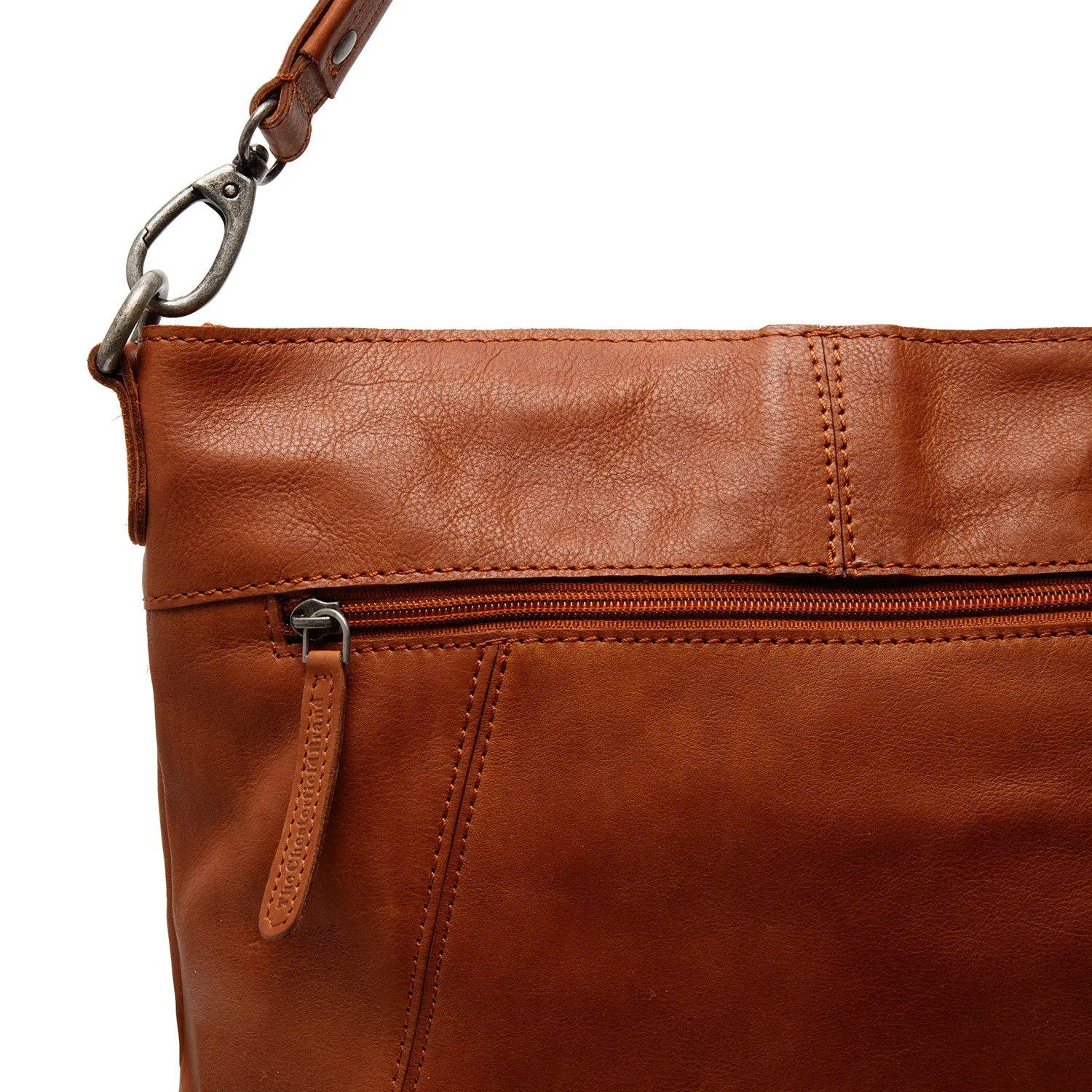 Leather Shoulder Bag Cognac Sintra