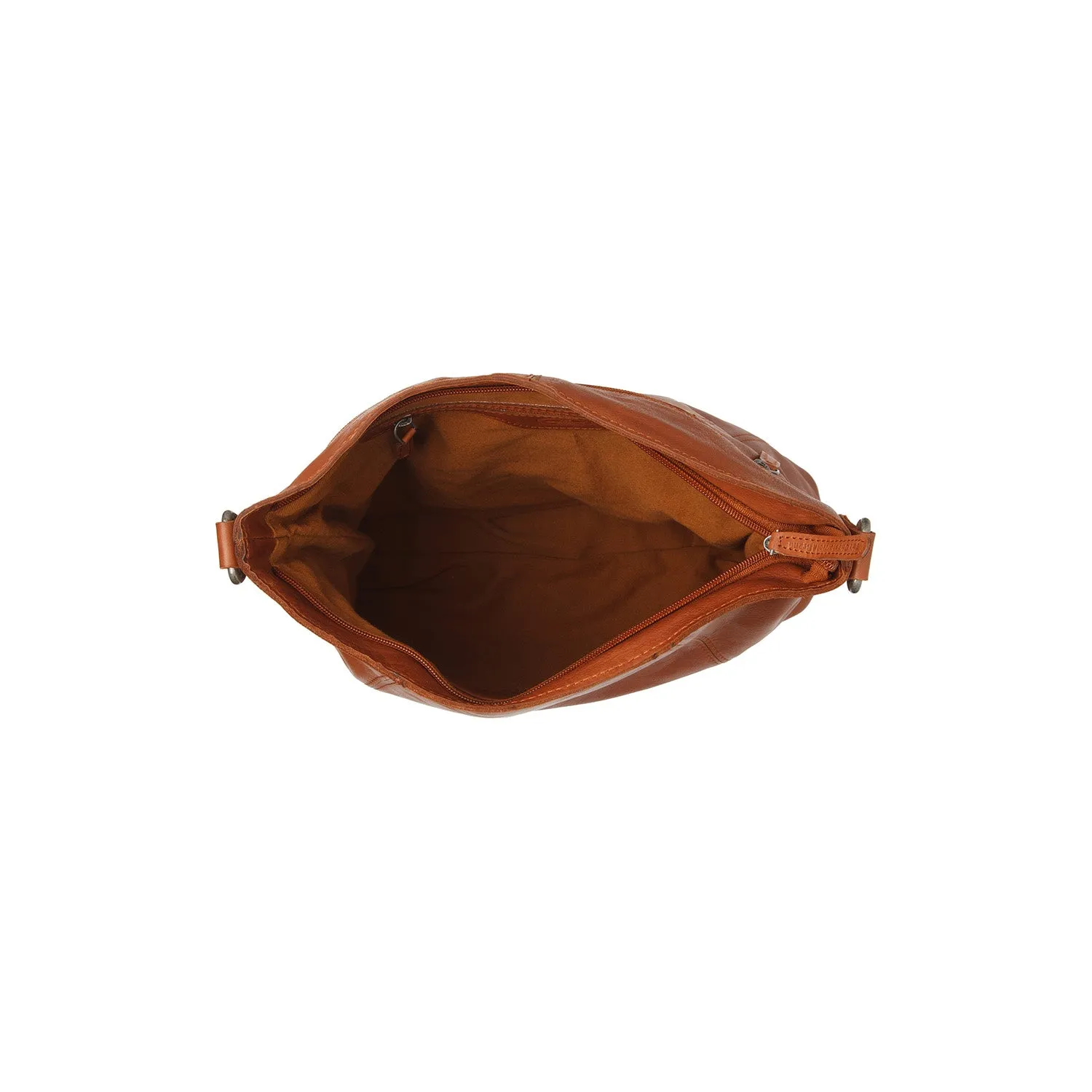 Leather Shoulder Bag Cognac Sintra