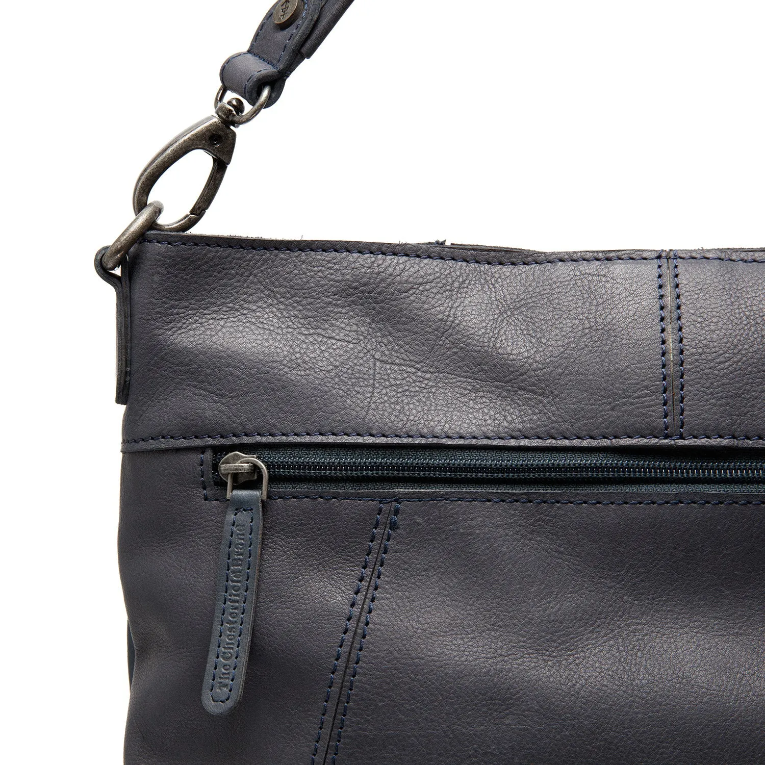 Leather Shoulder Bag Navy Sintra