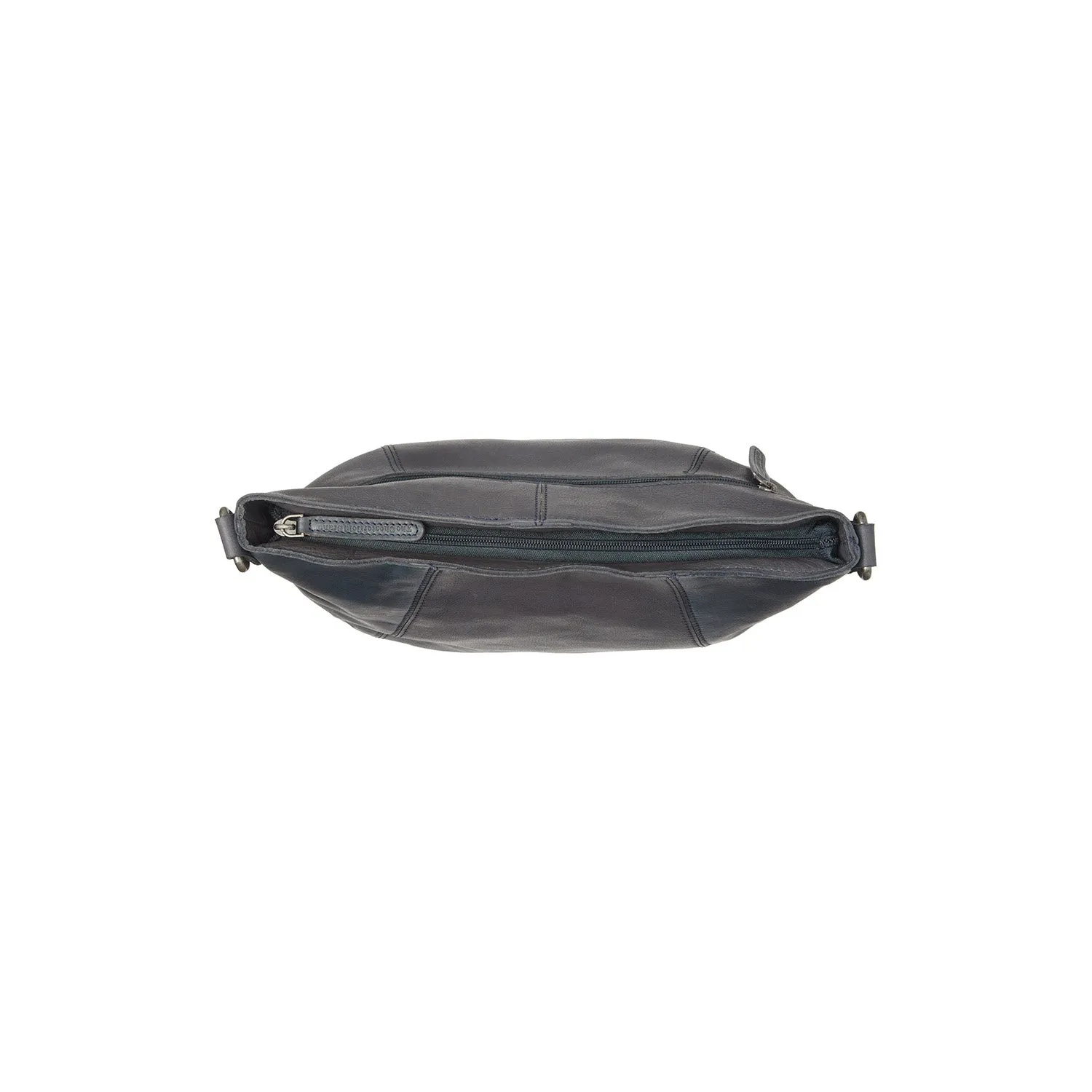 Leather Shoulder Bag Navy Sintra