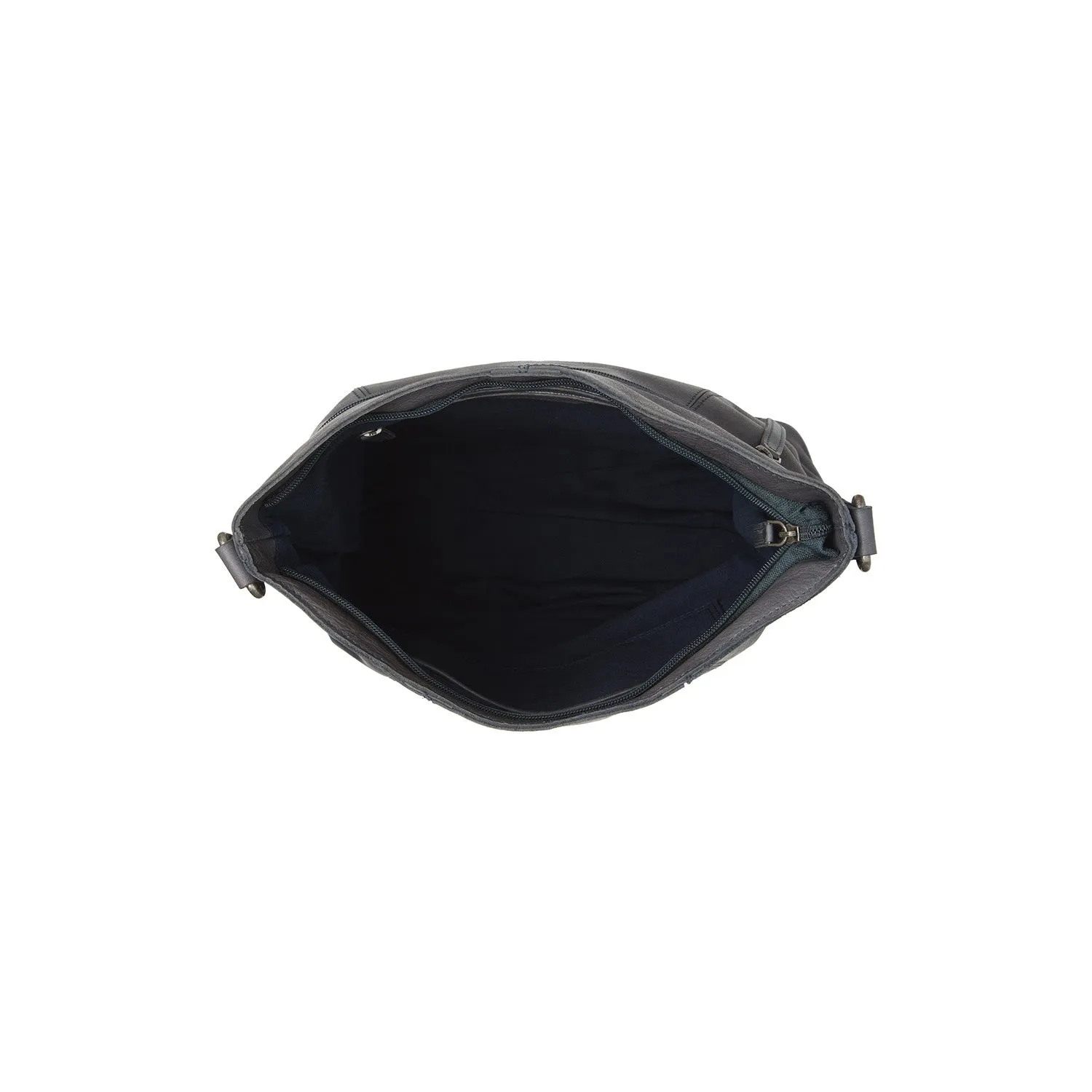 Leather Shoulder Bag Navy Sintra