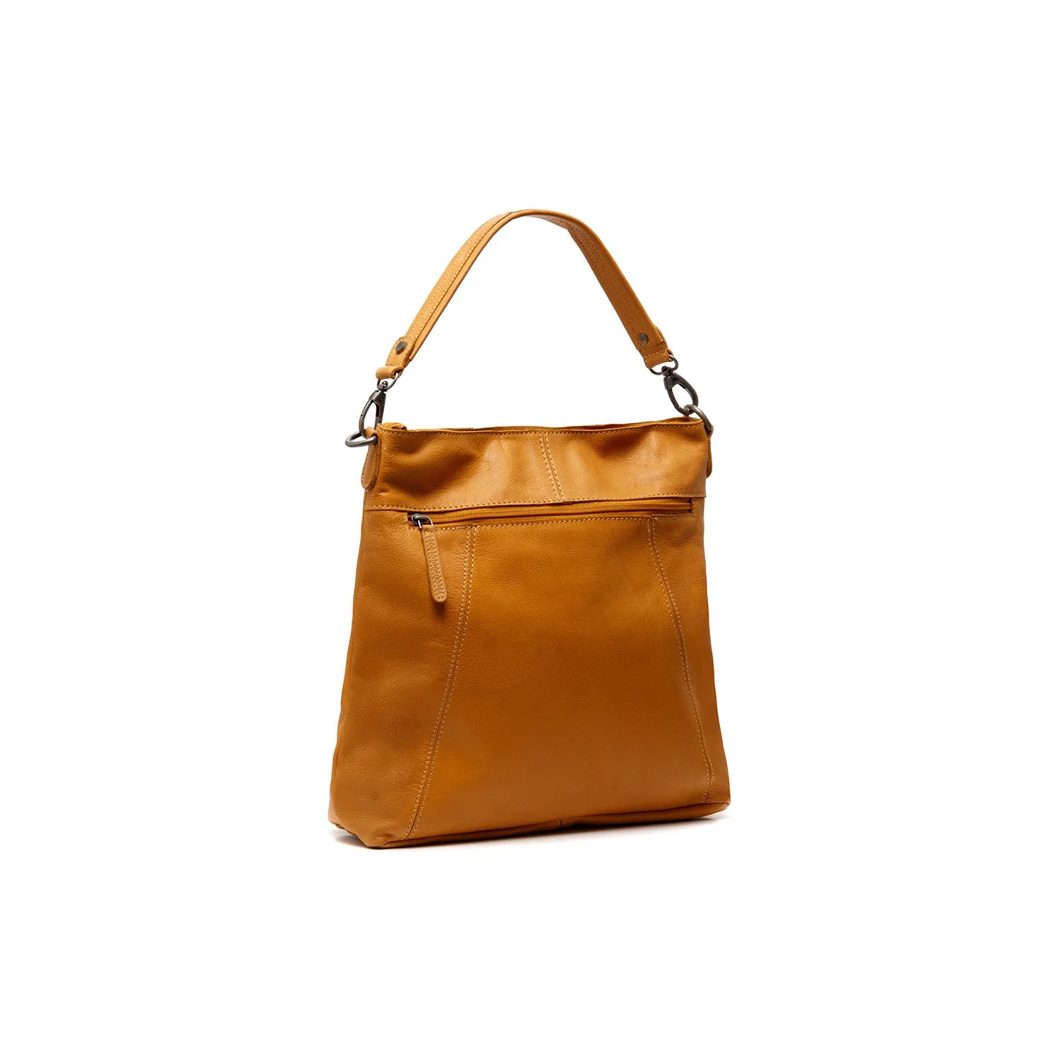 Leather Shoulder Bag Ocher Yellow Sintra