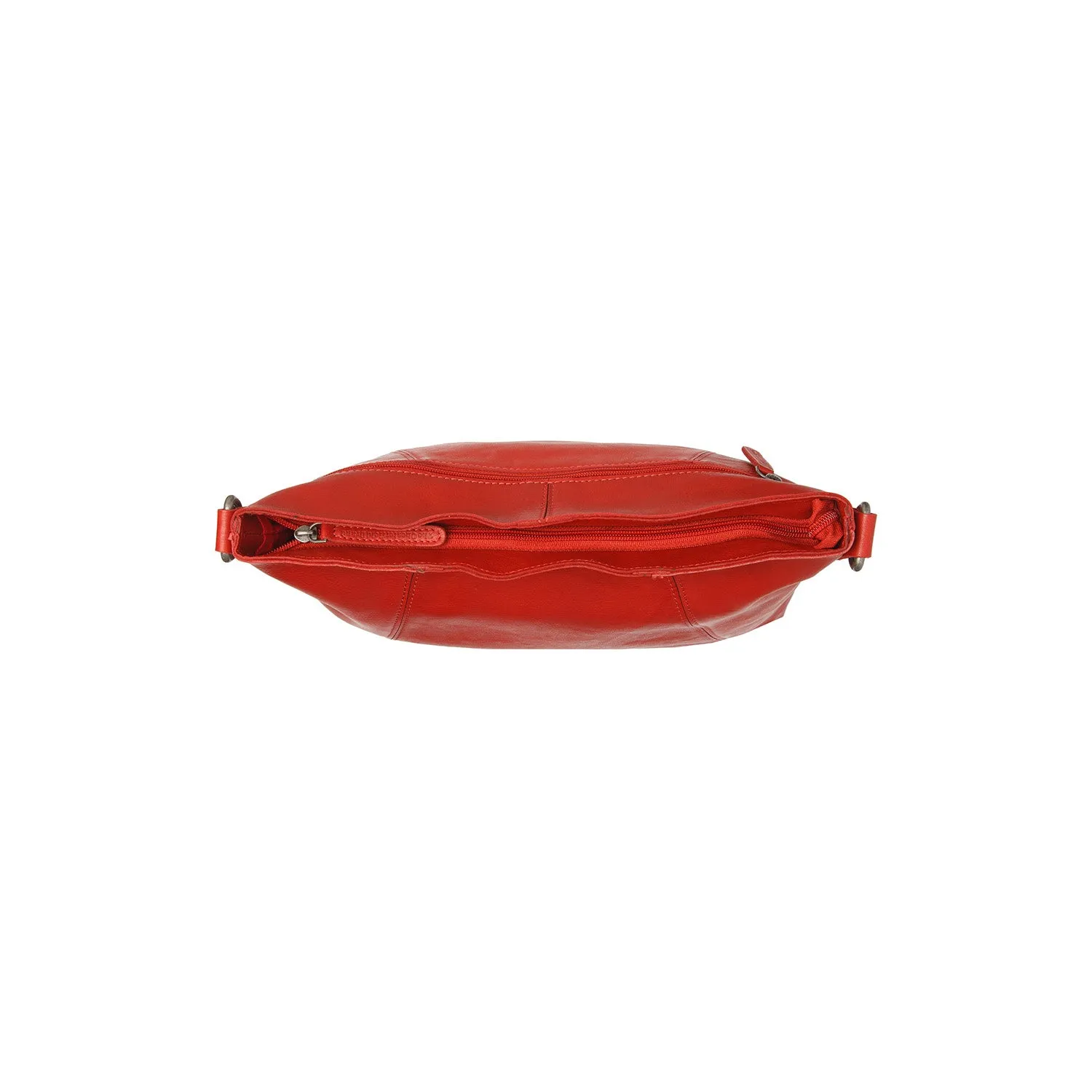 Leather Shoulder Bag  Red Sintra