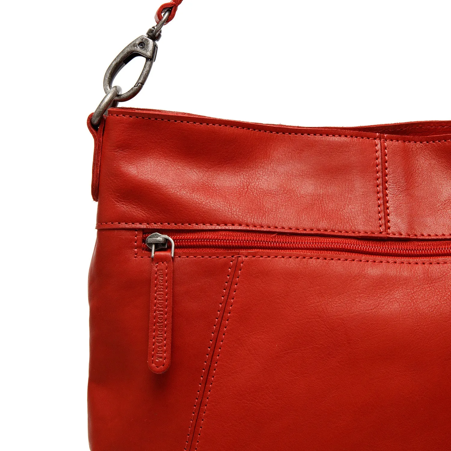 Leather Shoulder Bag  Red Sintra