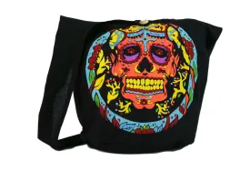 Los Metros Sugar Gothic bag Skull Punk Rock Duffel Bag Sports Gym Bag Men Women Sling Cotton Cross body Hippie Boho Shoulder Messenger Bag
