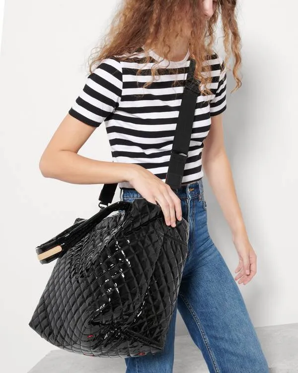 Metro Tote Deluxe Medium Black Lacquer II