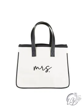 Mini Canvas Tote - Mrs.