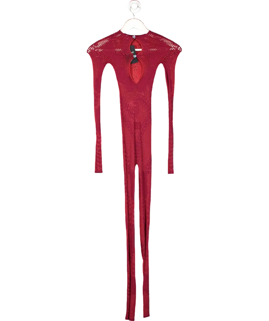 Poster Girl Red Hen Lace Jumpsuit One Size