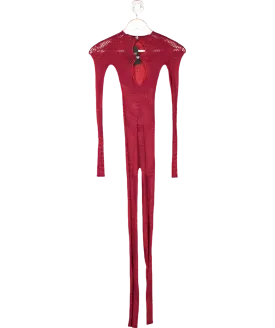 Poster Girl Red Hen Lace Jumpsuit One Size
