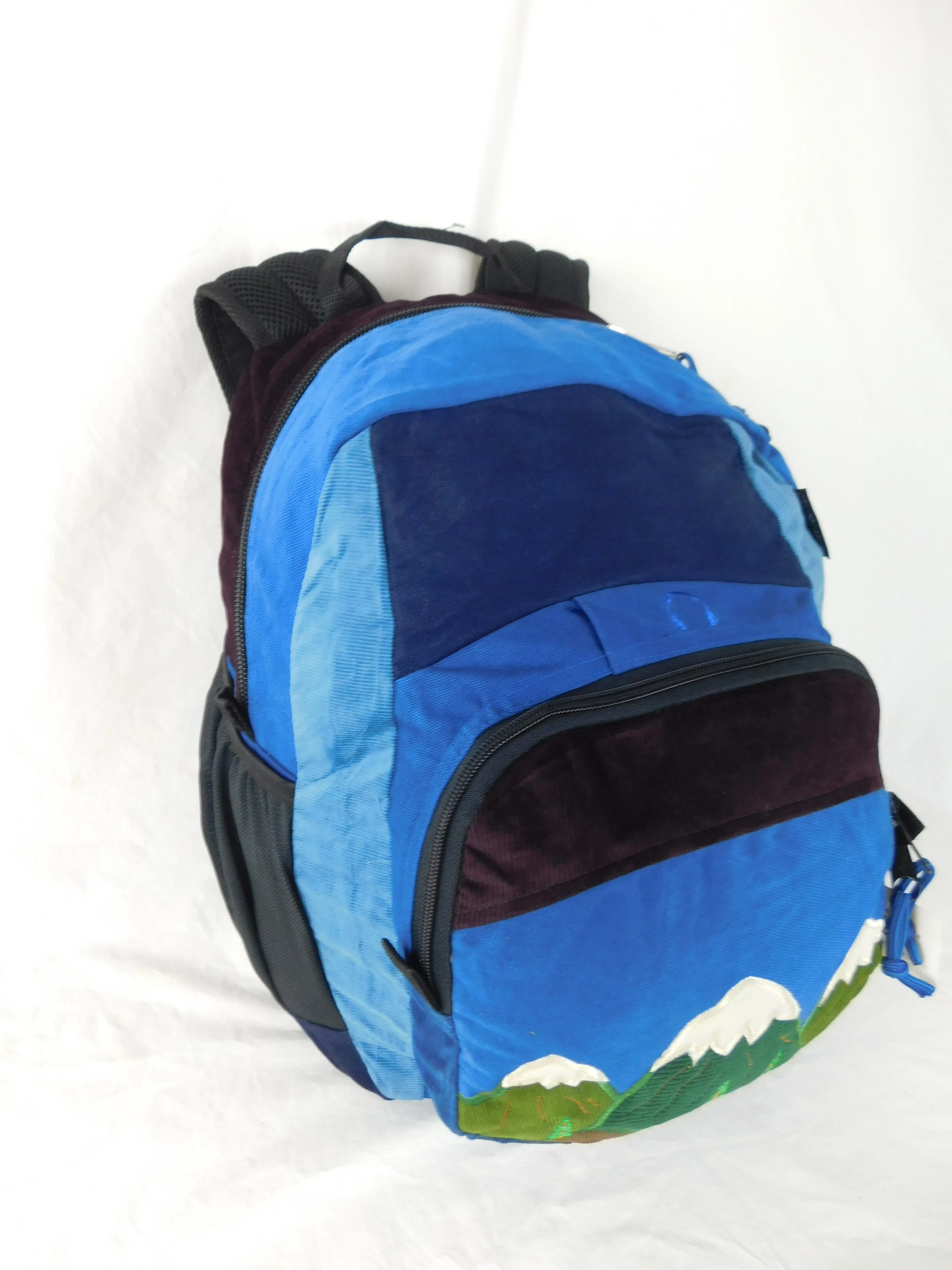 Sport pack in  cotton Denim & Corduroy with mountain applique