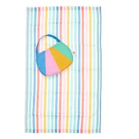 Stripe Towel and Tote Set