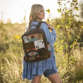 STS Ranchwear Chaynee Mountain Patchwork Cowhide Hair-On Backpack STS33528