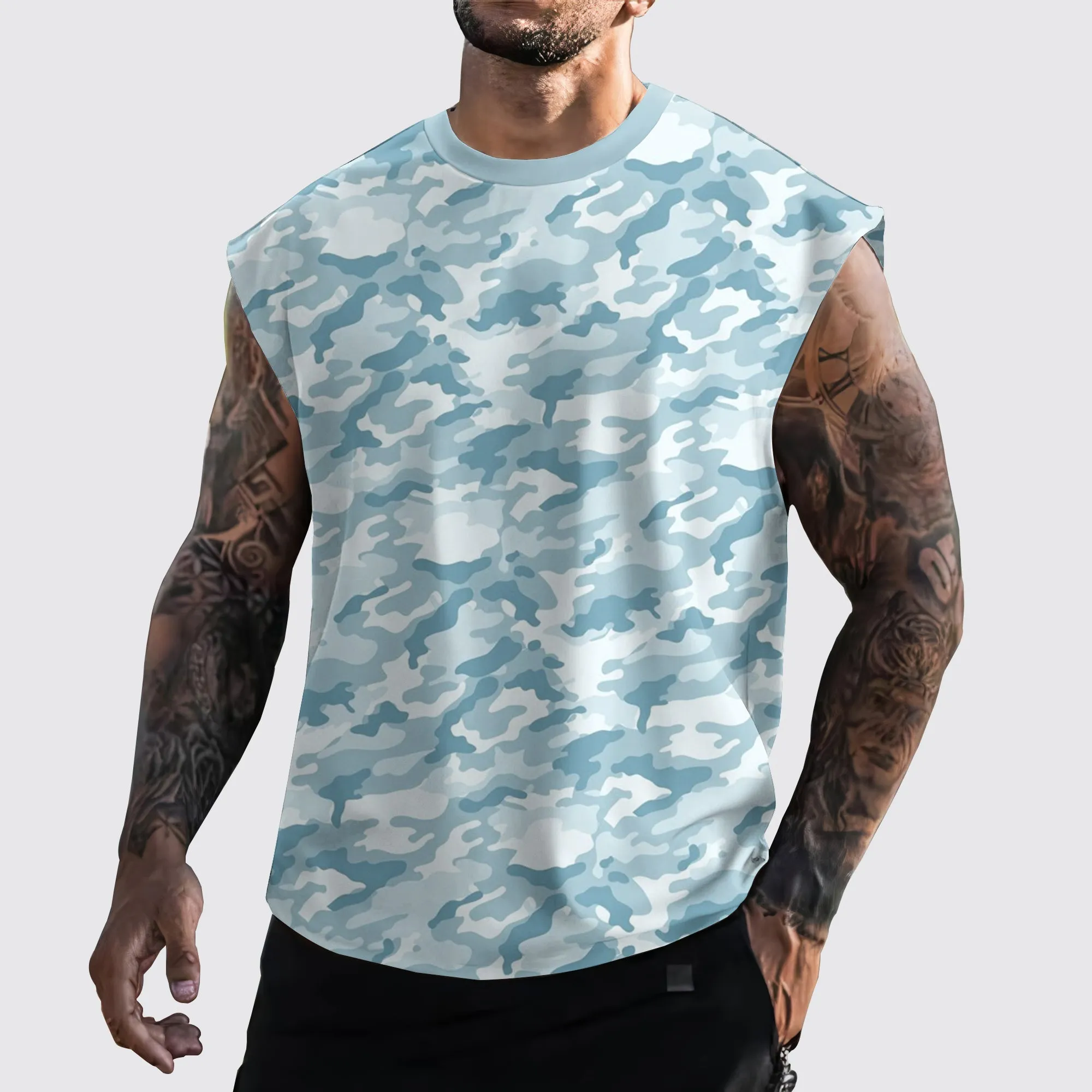 Urban Camo Cut-Off Tank- AA06442