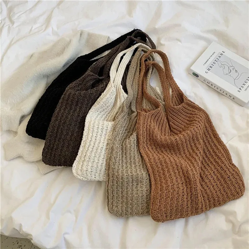 Women's Everyday Lightweight Knitted Shoulder Bags
