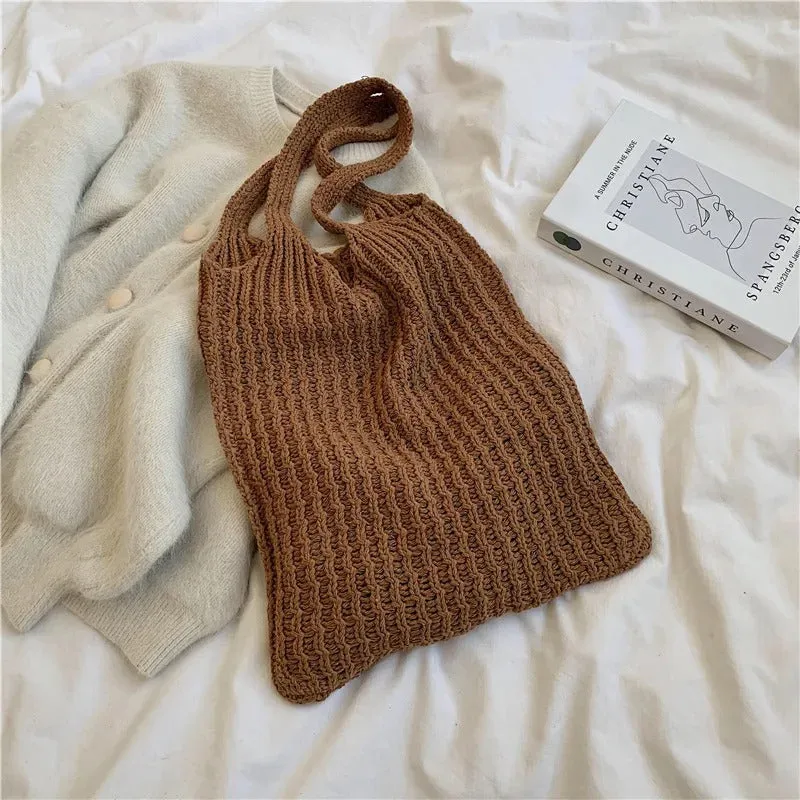 Women's Everyday Lightweight Knitted Shoulder Bags